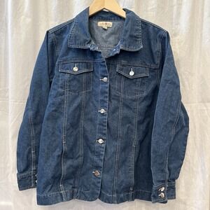 Vintage 90's Turtle Bay New York‎ Denim Shacket Jacket XL